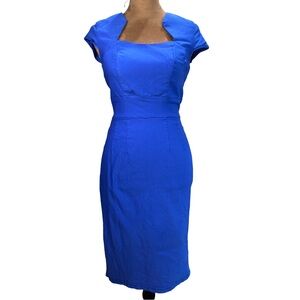 Grace Karin Royal Blue Midi Dress